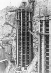 Nevada intake towers at Boulder Dam