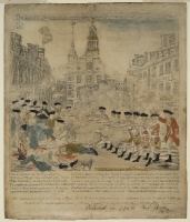 newspaper published by john paul jones depicting boston masacre