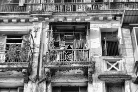 Old british colonial building in Yangon Myanmar 