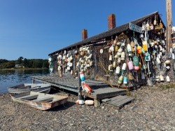 Old lobster shack or pound in Cape Neddick Maine