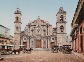 old photo La catedral Habana