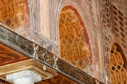 Ornate arches interior of church egypt
