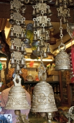 Ornate Hanging Bells for Sale Elephanta Island India