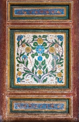 ornately painted flowers onwood panel marrakesh morocco photo 64