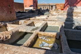 Overview of Tannery Marrakech Morocco photo image 68432