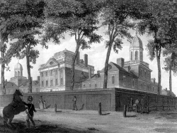 Pennsylvania Hospital in Pine Street Philadelphia 1800 Historica