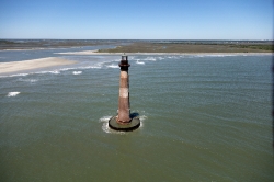 photo aerial view of the morris island lighthouse in charleston 