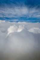photo cumulus cirrostratus clouds aerial view aircraft