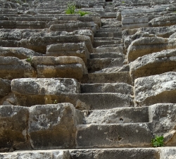 Photo Theatre Steps, Closeup Ancient City of Aphrodisias 