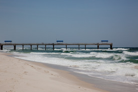 Pier and Beach on the Gulf Coast Orange Beach