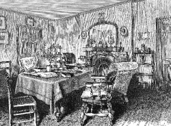 Private Room Of A Wealthy Student Historical Illustration