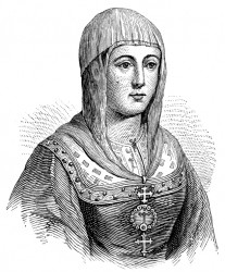 queen isabella historical illustration