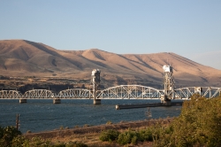Railroad bridge over the Columbia River Washington