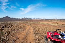 red quad bikes in the moroccan stone desert 7618ee