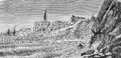 rock gibraltar historical engraving