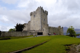 Ross Castle located in Killarney National Park, Ireland