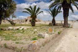 ruins of carthage off the coast of tunisia