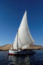 sail boat along nile river egypt 2927