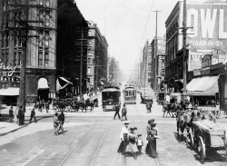 second Ave Yesler Way Seattle 1904