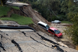section of road damaged in hurricane 02