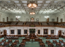 Senate Chamber of the Texas Capitol in Austin