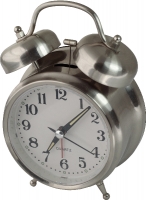 Silver Twin Bell Alarm Clock Photo