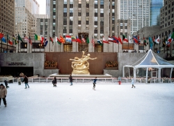 Skating at Rockefeller Plaza New York New York