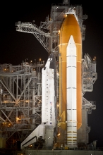 Space Shuttle Discovery is Prepared for Launch