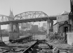 Sparkman Street Bridge Cumberland River Nashville historic photo
