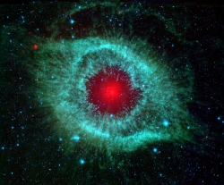 Spitzer Space Telescope image Helix Nebula