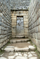 Stone doorway at Machu Picchu