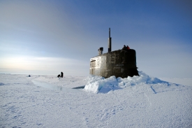 submarine under ice in the arctic 293