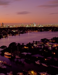 Sunset over Fort Lauderdale Florida