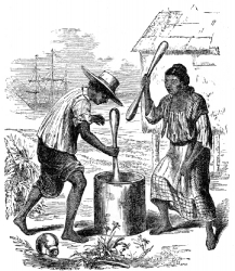 Tagal Indians Cleaning Rice