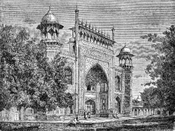 Taj Mahal Historical Illustration