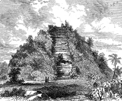 temple mounds historical illustration