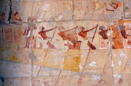 Temple Of Hatshepsut Wall Painting Egypt Photo Image 