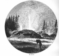 the grotto yellowstone historical illustration