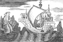 The Ship Religion Medieval Illustration
