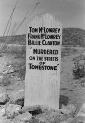 tombstone in boot hill cemetery tombstone arizona 1940