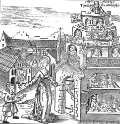 Tower Of Doctrine Medieval Illustration