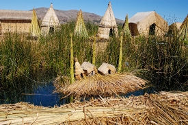 traditional reed huts lake titicaca photo 0064a