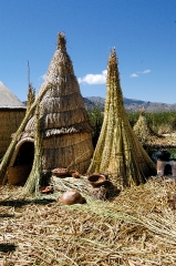 traditional reed huts lake titicaca photo 0065a