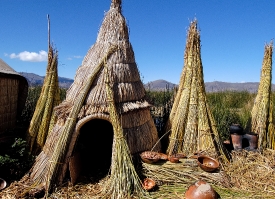 traditional reed huts lake titicaca photo 0067a