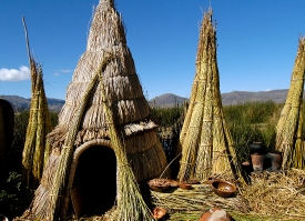 traditional reed huts lake titicaca photo 0067b