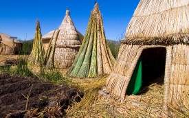 traditional reed huts lake titicaca photo 113