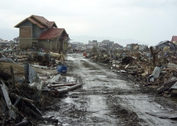 tsunami which destroyed Banda Aceh, Sumatra