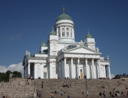 Tuomiokirkko Cathedral Helsinki Finland Photo 