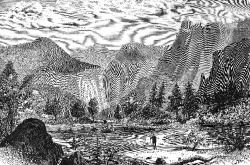 valley of the yosemite historical illustration