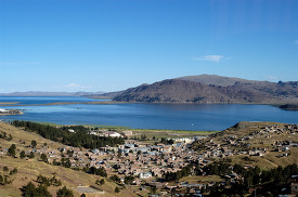 View of Lake Titicaca